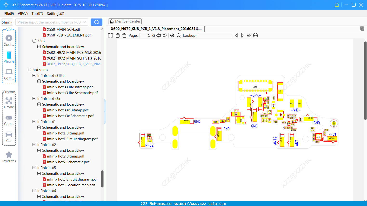 Infinix X602_H972_SUB_PCB_1_V1.3_Placement_20160816